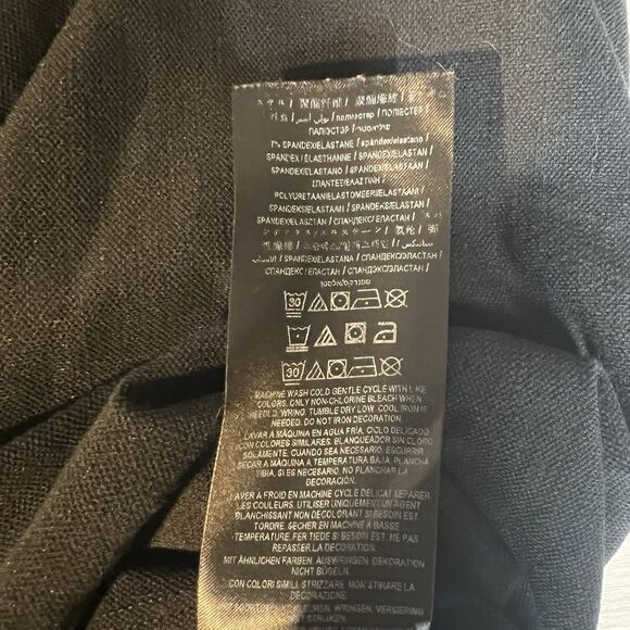 Womens Guess Black Marie Polo Pocket Tee Shirt S Y2K Style Embroidered Logo - Picture 6 of 10